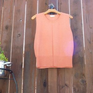 Romeo & Juliet Couture Pumpkin Sleeveless Sweater